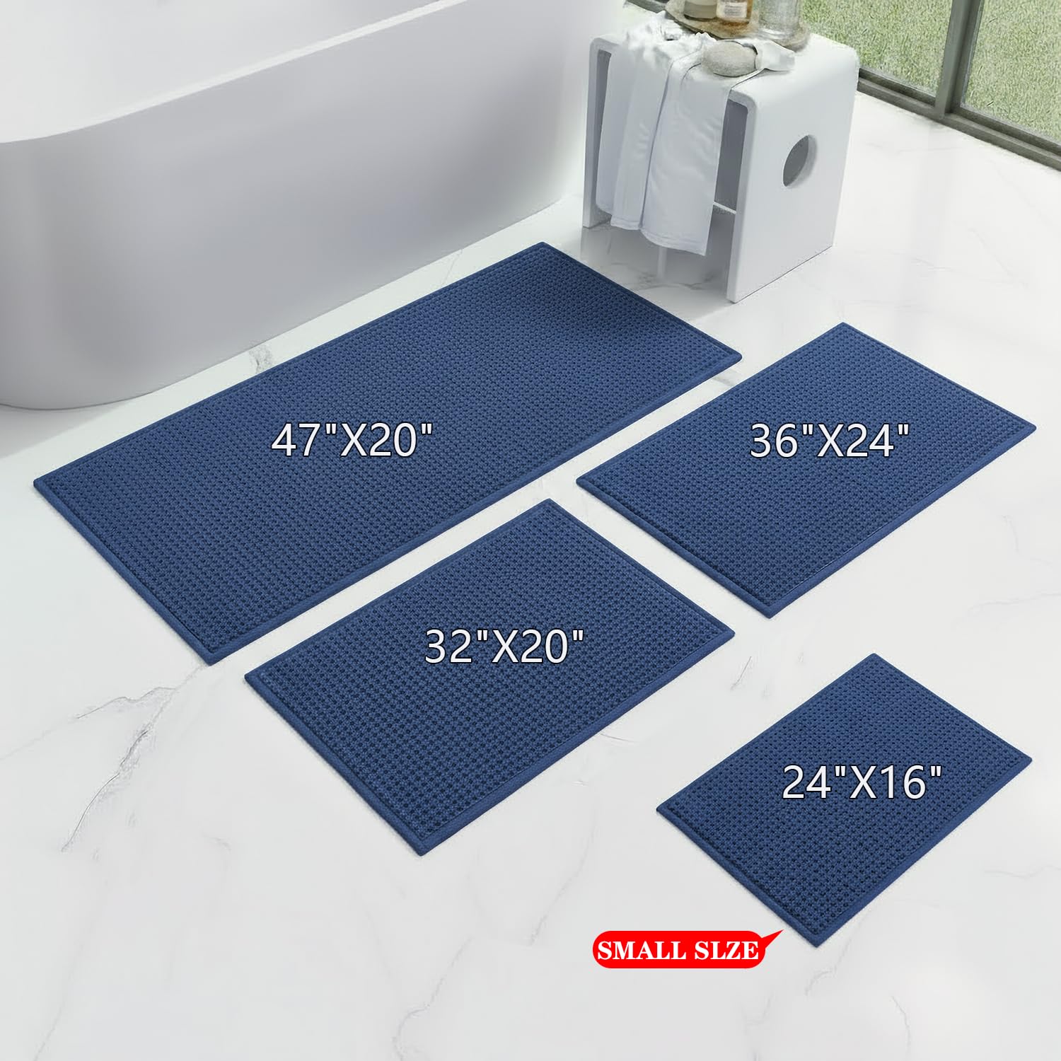 Low Pile Bathroom Rugs