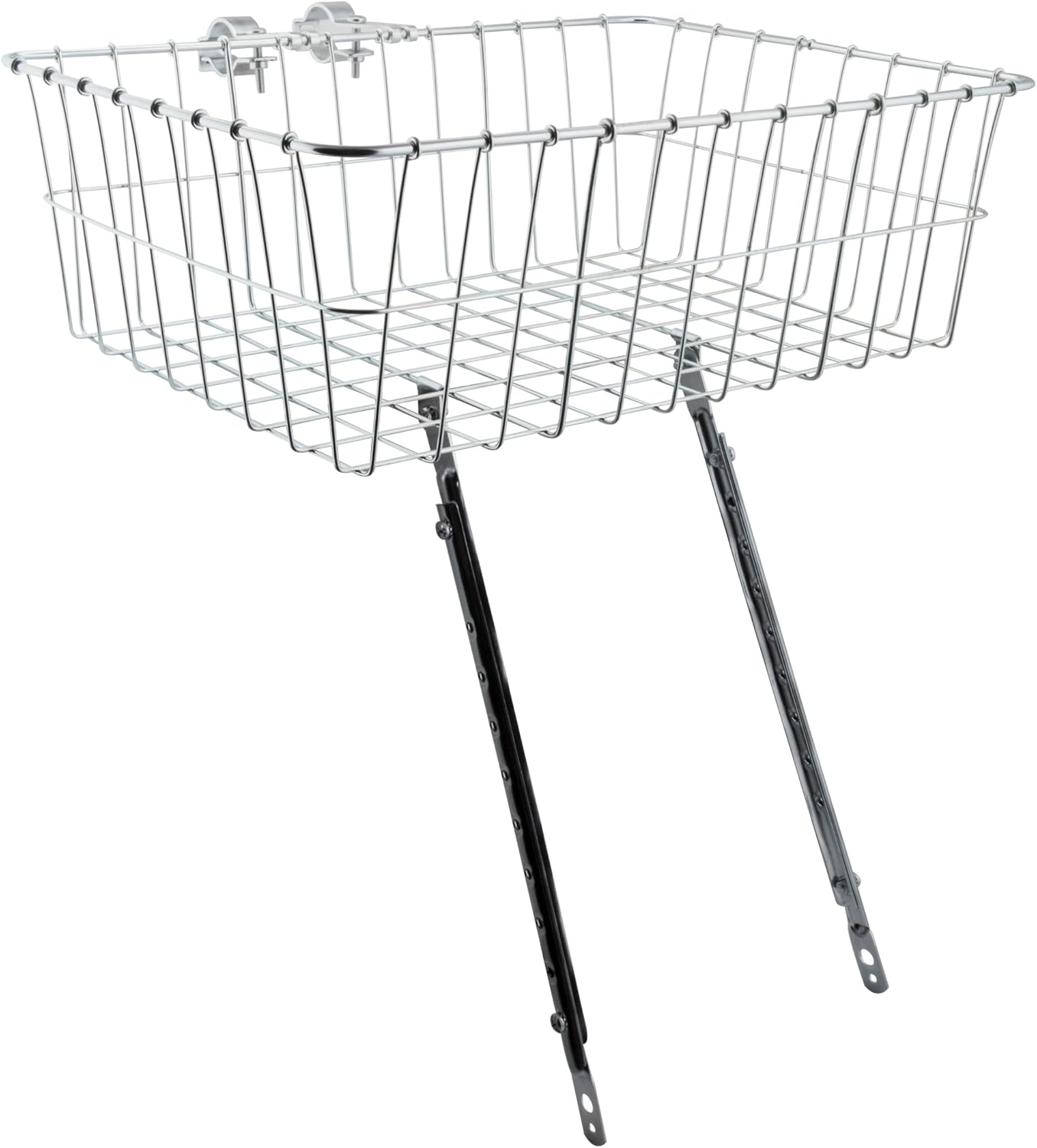 Wald 1392 Standard Large Front Handlebar Bike Basket (Silver)