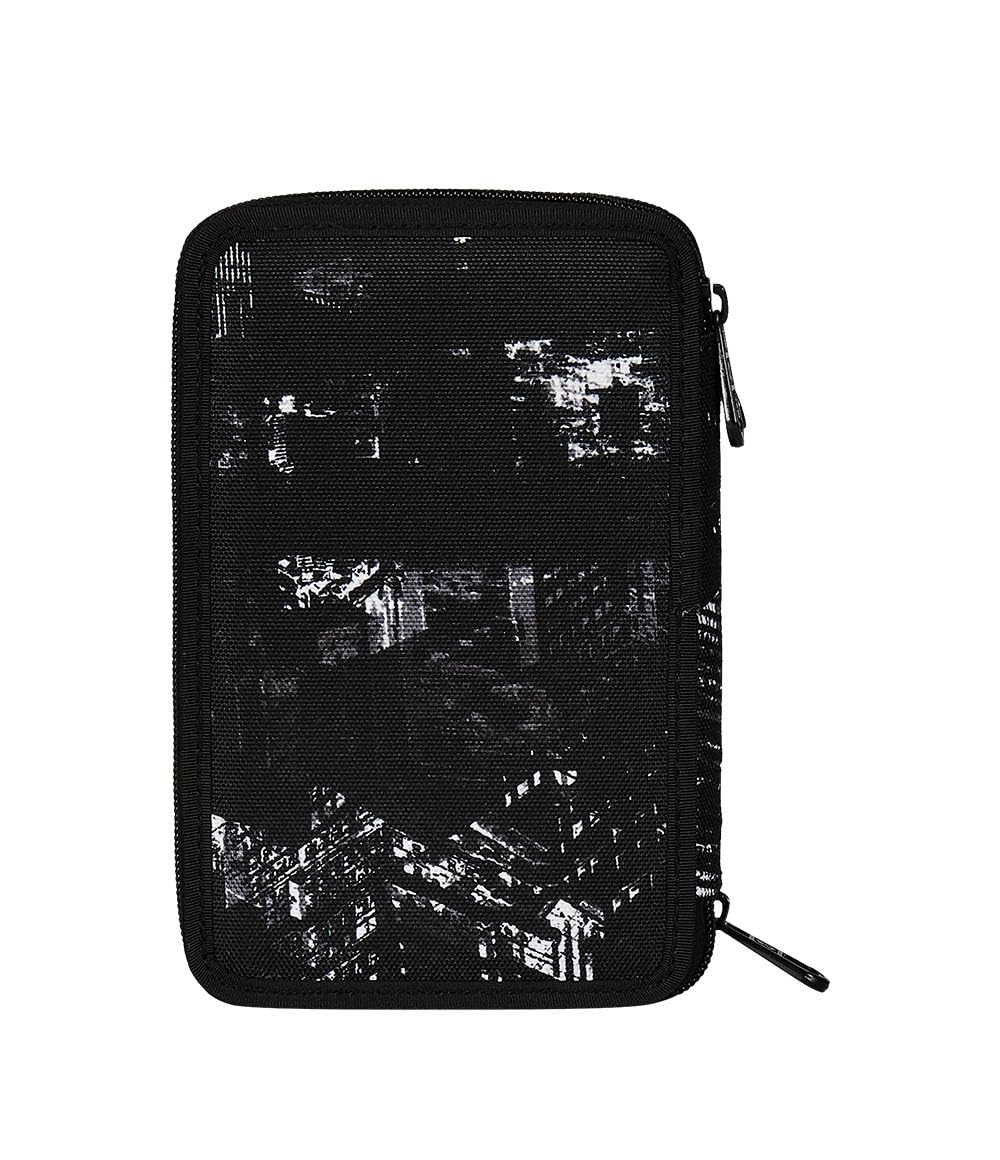 Invicta Trousse Scolaire 3 Zip Fantasy, Noir, Triple Compartiment Complet avec stylos, Crayons et marqueurs, Accessoires Scolaires, Accessoires Sac à Dos, école Primaire, Enfant, Noir, Scolaire