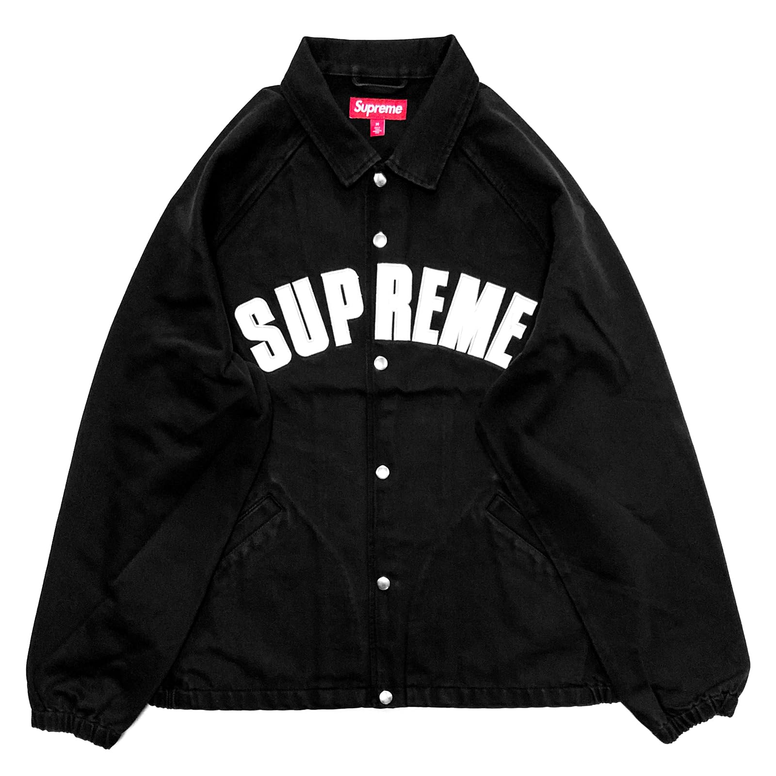 新品Supreme アーチロゴ デニムコーチジャケット 黒 Amazon | [シュプリーム] メンズ アーチロゴデニムコーチ