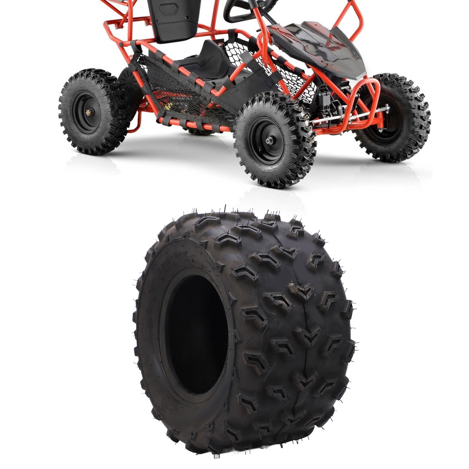 Opony ATV, 6-warstwowa struktura odporna na przebicia Antypoślizgowa opona do quadów Łatwe w montażu tylne opony terenowe 19x10-9 19x10x9 do felg 9 cali