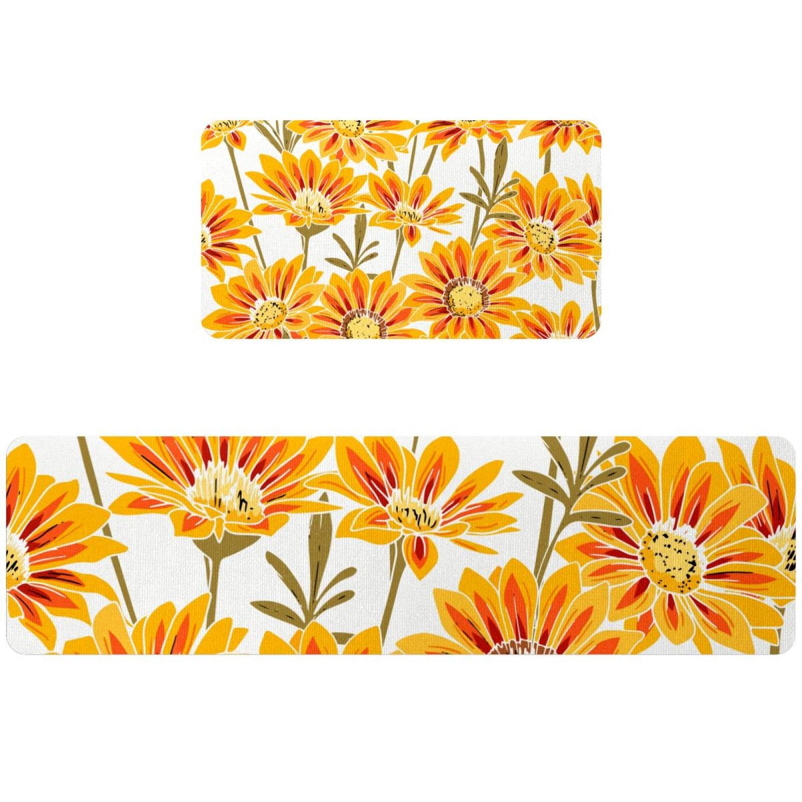 Alfombrillas de cocina botánicas lavables para dar vida y color a tu hogar