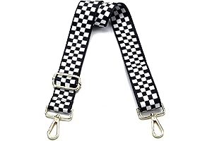 Gold Hardware Checked Bag Strap