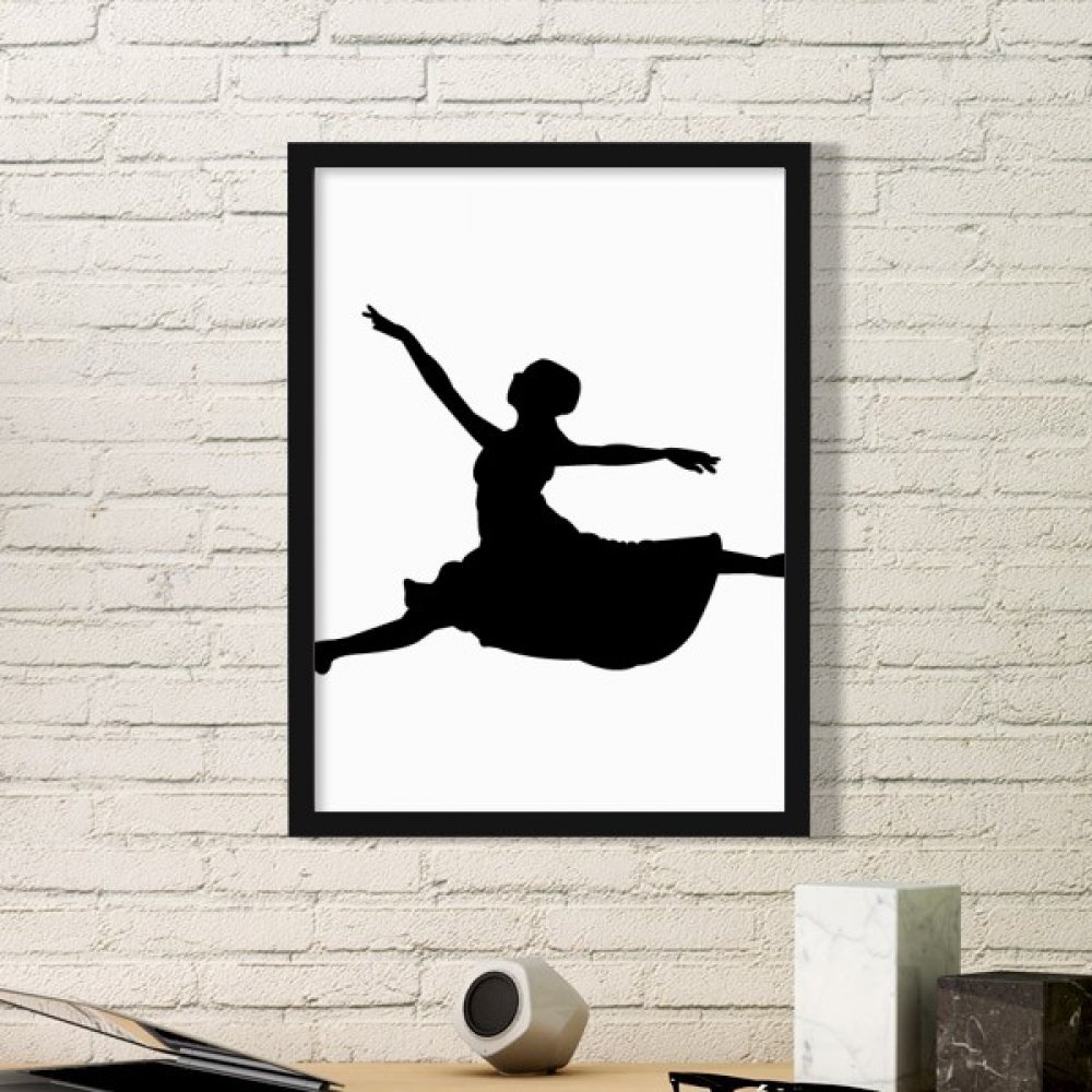 Cadre photo ballet danseur estampe noire petit format et stickers muraux maison