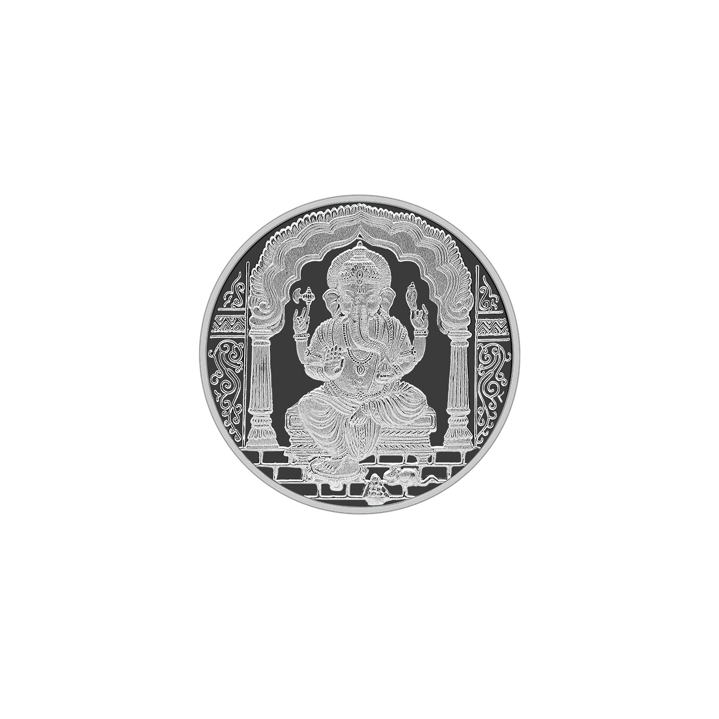 MAA SILVER 999 Purity Silver Ganpati/Ganesh Ji Coin/Sikka for Diwali|Dhanteras with Box for Gifting & Religious Use (10 Grams) (B07D914N1C) Amazon Price History, Amazon Price Tracker