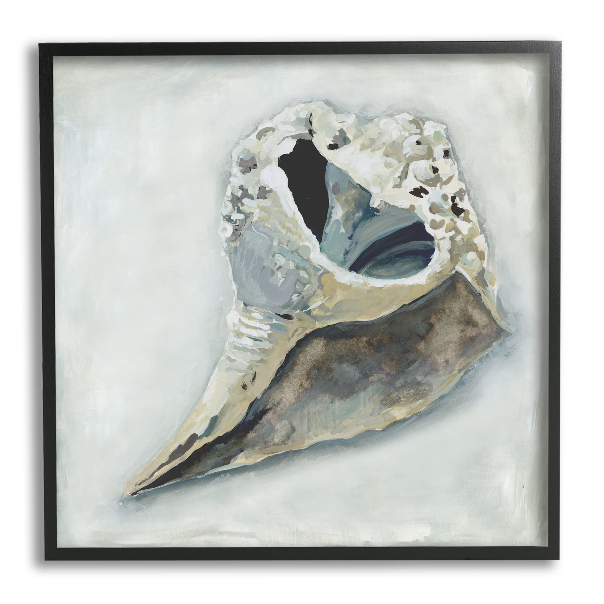 Nautical Conch Seashell Framed Wall Art, Design by Erica Christopher