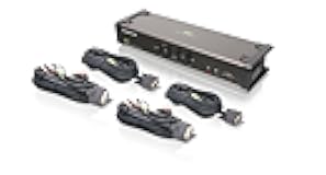 IOGEAR 4-Port DVI KVMP Switch - 1920 x 1200 60Hz - LED Display - Auto Scan Mode - 2.1 Audio w/Mic - 2 USB 2.0 Hub For Peripherals Sharing - Plug n Play - Win Linux Mac Sun - TAA Compliance - GCS1104