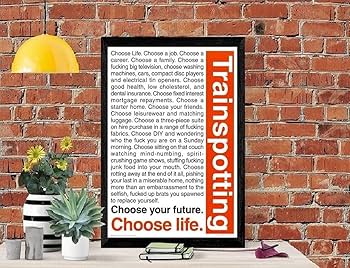 【Trainspotting】 トレインスポッティング ポスター【映画】 Amazon.co.jp: トレインスポッティングクラシック映画ポスター