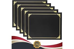 Premium Certificate Folders - 8.5 x 11 Document Holders for Diplomas and Documents