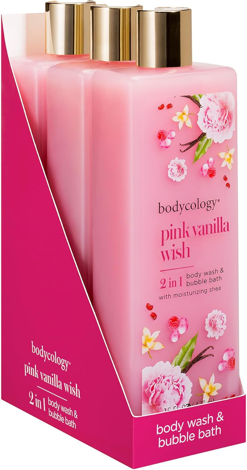 Bodycology Pink Vanilla Wish Body Wash Women 16 oz