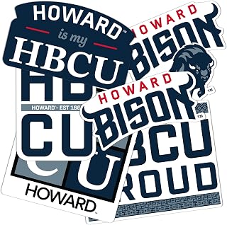 Desert Cactus Howard University Sticker Bison HU Sticker Vinyl Decals Laptop Water Bottle Car Scrapbook (T2-HBCU A)