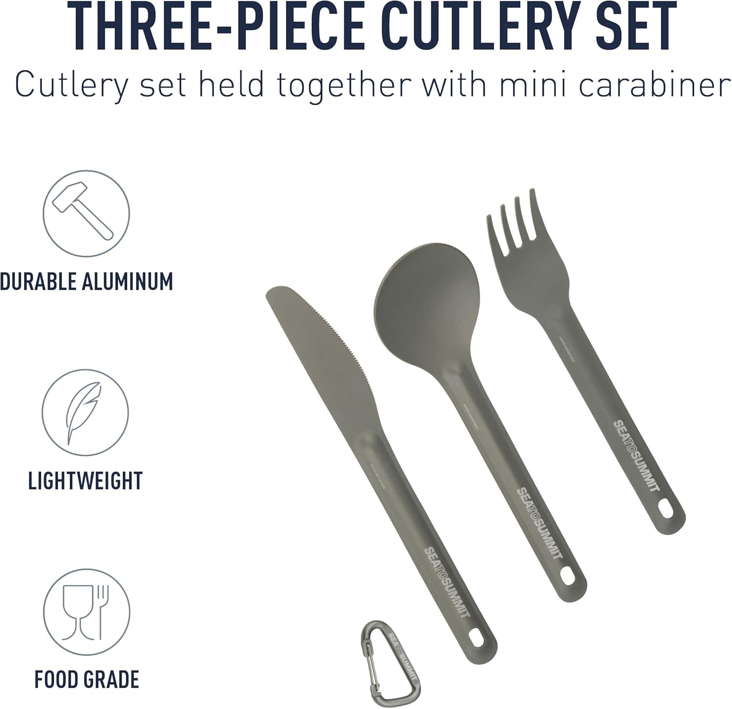 Sea to Summit Alpha Light Aluminum Camping Cutlery Set
