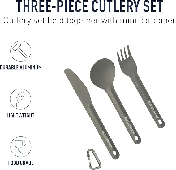 Sea to Summit Alpha Light Aluminum Camping Cutlery Set