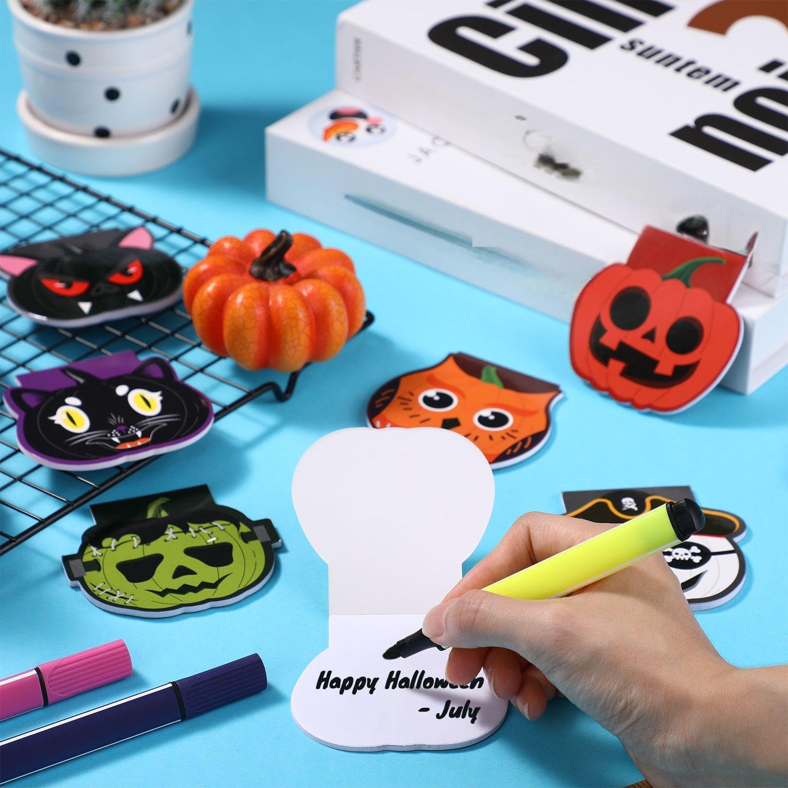 Produktbild von JOYIN 48-teiliges Halloween Notepad Set – 6 Gruselige Motive, Mini-Notizblöcke Für Partygeschenke & Goodie Bags