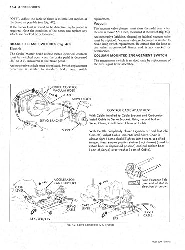 Miniatura 8 de Motor de servicio de tienda 1976Chevy GMC CK 1030Light Truck Manual de reparación