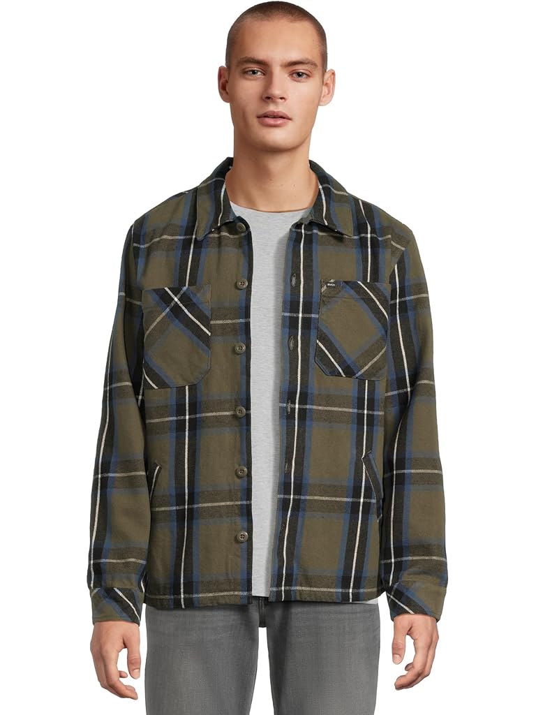 Green RVCA Flight Risk Shirt Jacket