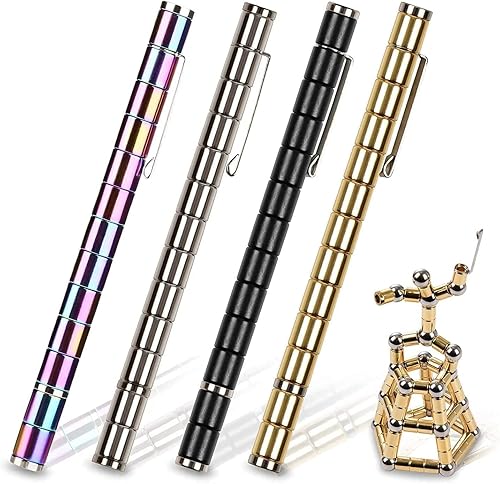 Miniatura 9 de Bolígrafo de juguete para aliviar el estrés, bolígrafo magnético creativo, bolígrafo de metal magnético de descompresión, bolígrafo Strato