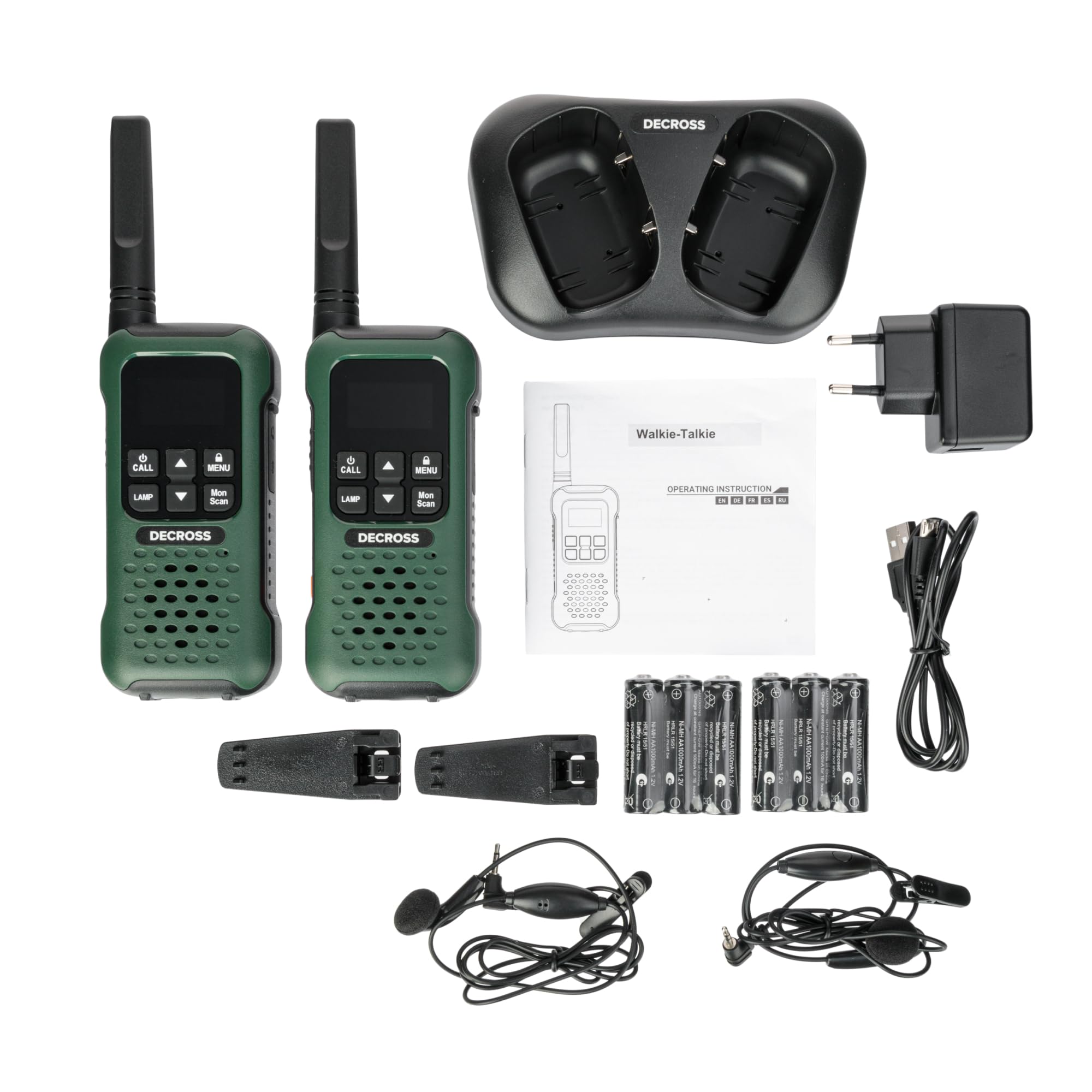 93 Walkie Talkie, Woki Toki Radio Professionali fino a 10 km, PMR 446 16 canali, VOX, torcia, IP67, resistente alle intemperie, vivavoce, auricolari, batteria ricaricabile (2 pezzi)