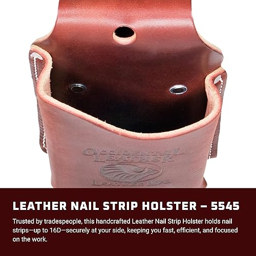 Miniatura 2 de Occidental Leather Funda para tiras de uñas, capacidad para hasta 8 estantes de tiras de uñas, fabricada en Estados Unidos