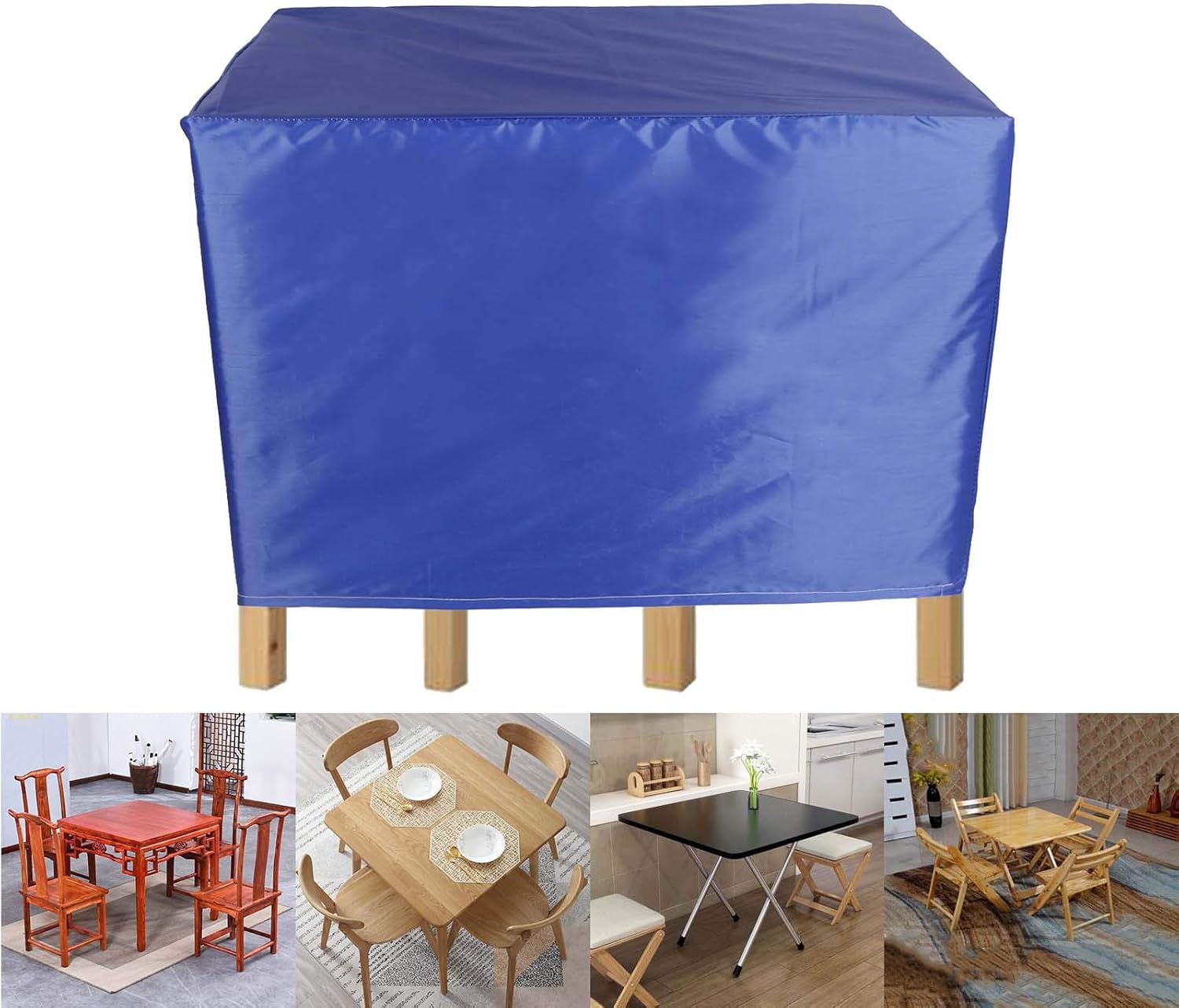 Outdoor Patio Table Covers 55×37inch, Waterproof Windproof Tear-ResistantHeavy Duty Outdoor Lawn Patio Furniture Covers