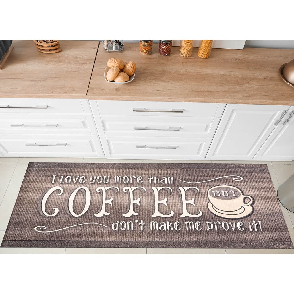 BenissimoMulty Mats, 24” x 56” UltraThin (1/10 Inch) Kitchen Mat Rubber Backing, Waterproof