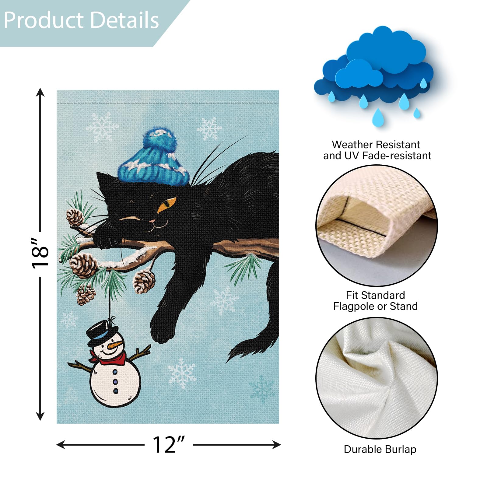 Drapeau De Jardin D'été Double Face 71,1 X 101,6 Cm – Drapeau D'été En Toile De Jute – Grande Décoration Saisonnière De Cour D'abeille – Décorations Extérieures De Fête De Vacances