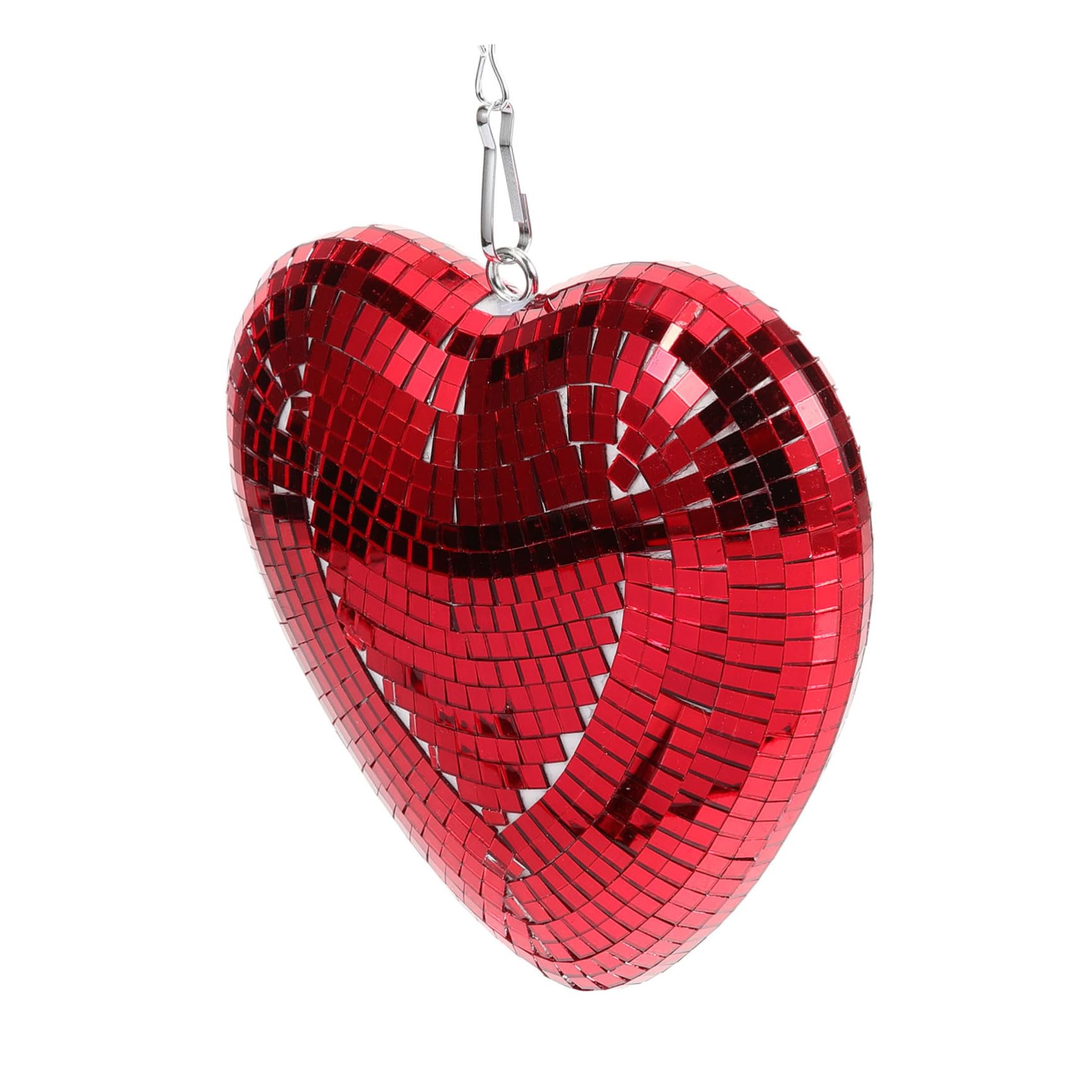 Levemolo Valentine's Day Pendant Disco Balls Wedding Decor Small Disco Ball Party Disco Ball Disco Mirror Ball Glitter Disco Ball Decorative Disco Ball Disco Ball Mirror Red The Chain Glass