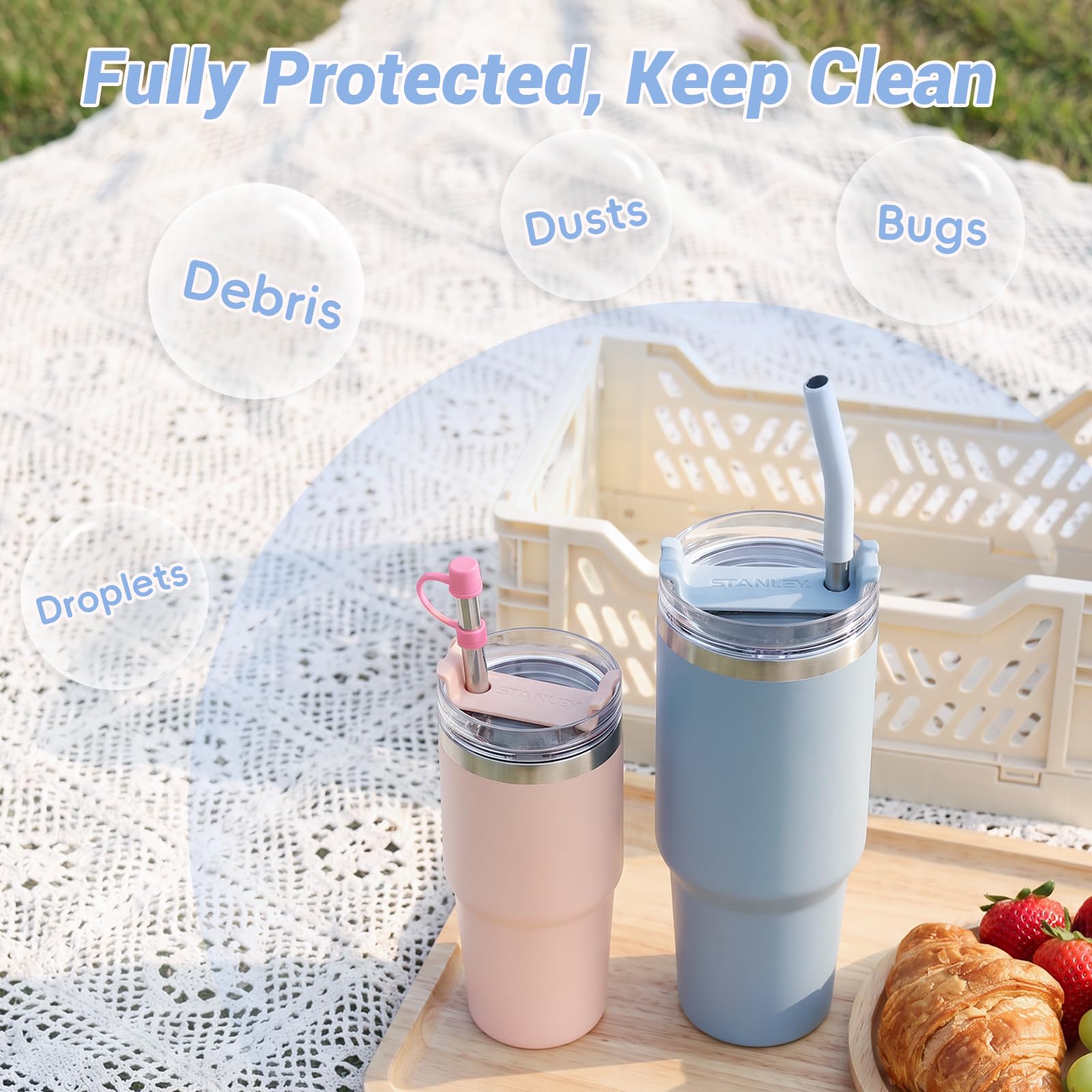Jetstop Stainless Steel Straws - Stanley 40oz Compatible -9 Jetstop Stainless Steel Straws - Stanley 40oz Compatible -9