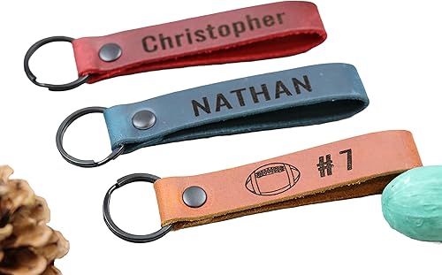 SLIM Football Keychain, Football Team Gifts, Football Senior Night Gifts, Personalized Football Gifts, Key Ring, End of Season, Football Banquet