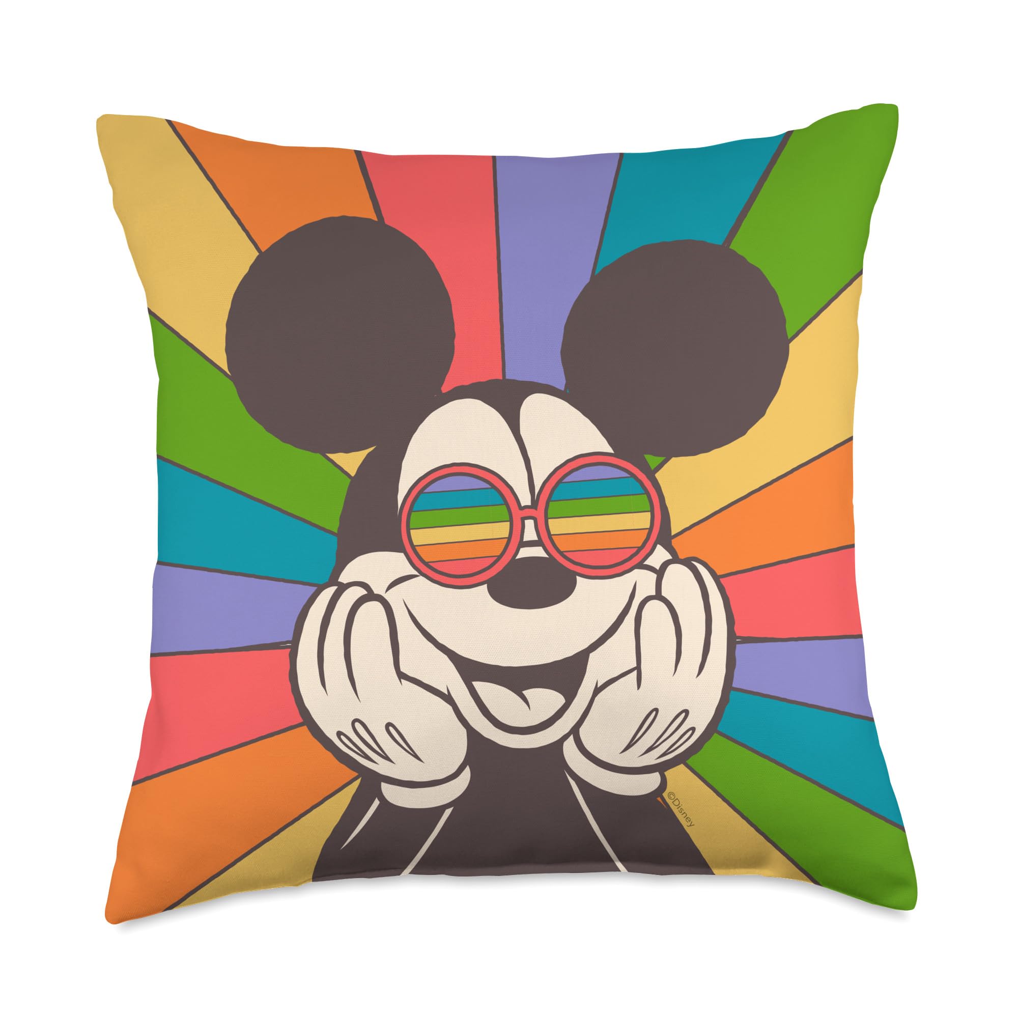 Coussin Mickey Mouse rétro Disney multicolore, le cadeau idéal pour fans de pop culture