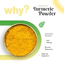 Pure Organio Organic Turmeric Powder, Haldi Powder Organic, Ideal for Eating, Drinking, Cooking - Natural, Fresh Turmeric Root Powder Indian Organic NPOP Certified (1 KG) gallery image