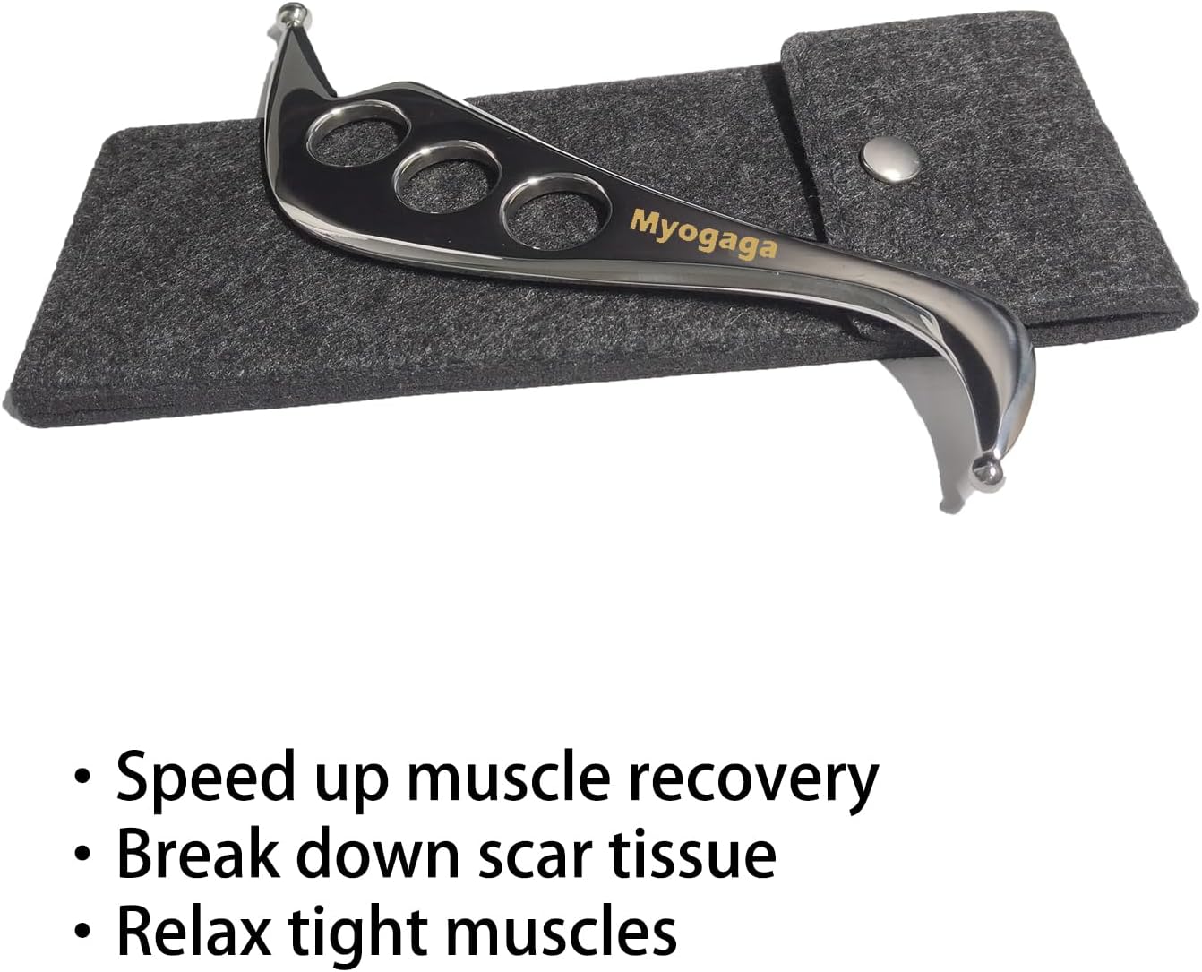 Stainless Steel Gua Sha Body Tool - Muscle Scraper Tool for Deep Tissue Psoas Release