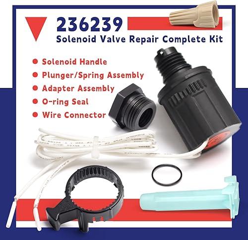 Miniatura 3 de Kit de reparación de solenoide 236239 Reemplazo para sistema de rociadores de jardín SOLASSG4 PGA, PEB, EFB-CP, BPEBPES y válvulas GB