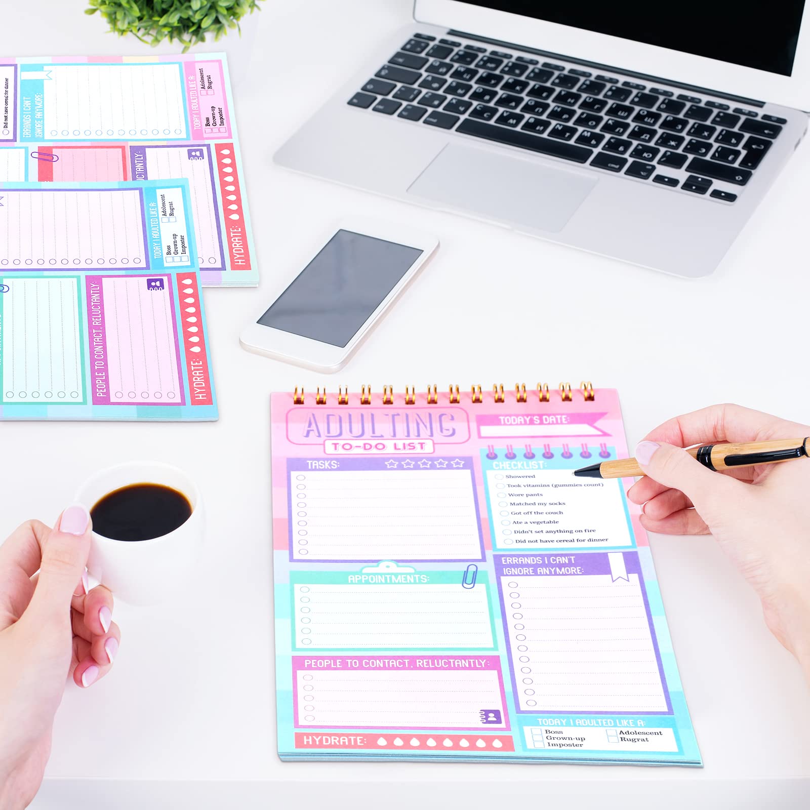 Snapklik.com : Glenmal 6 Pack Adulting Note Pad To Do List Notepad ...