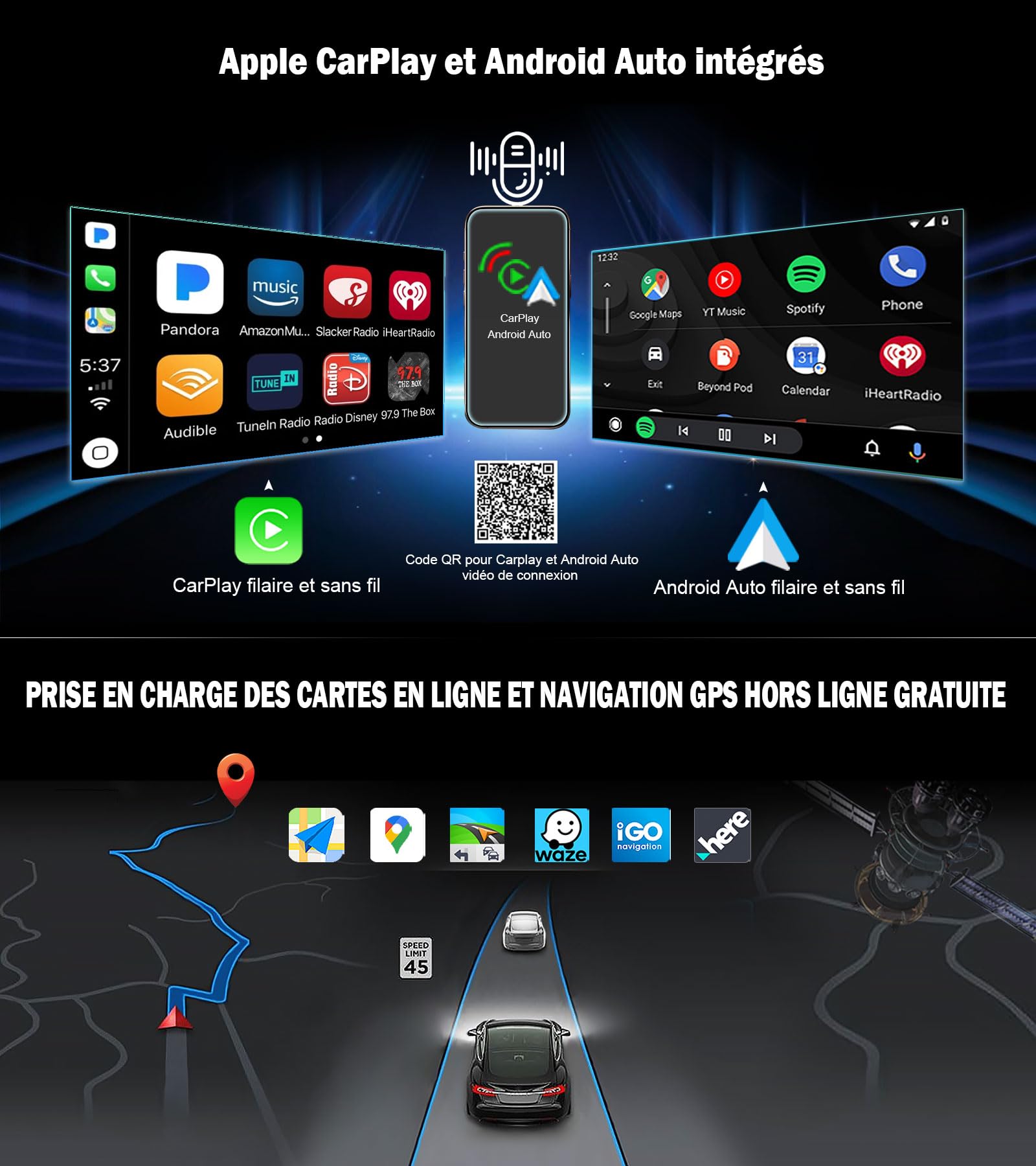 8" Qualcomm 8-Core 4GO+64GO Android 14 Autoradio pour Opel Corsa D Corsa C Zafira B Astra H Meriva Signum CarPlay sans Fil GPS Navigateur WiFi Bluetooth 5.1 Canbus SWC Écran Tactile