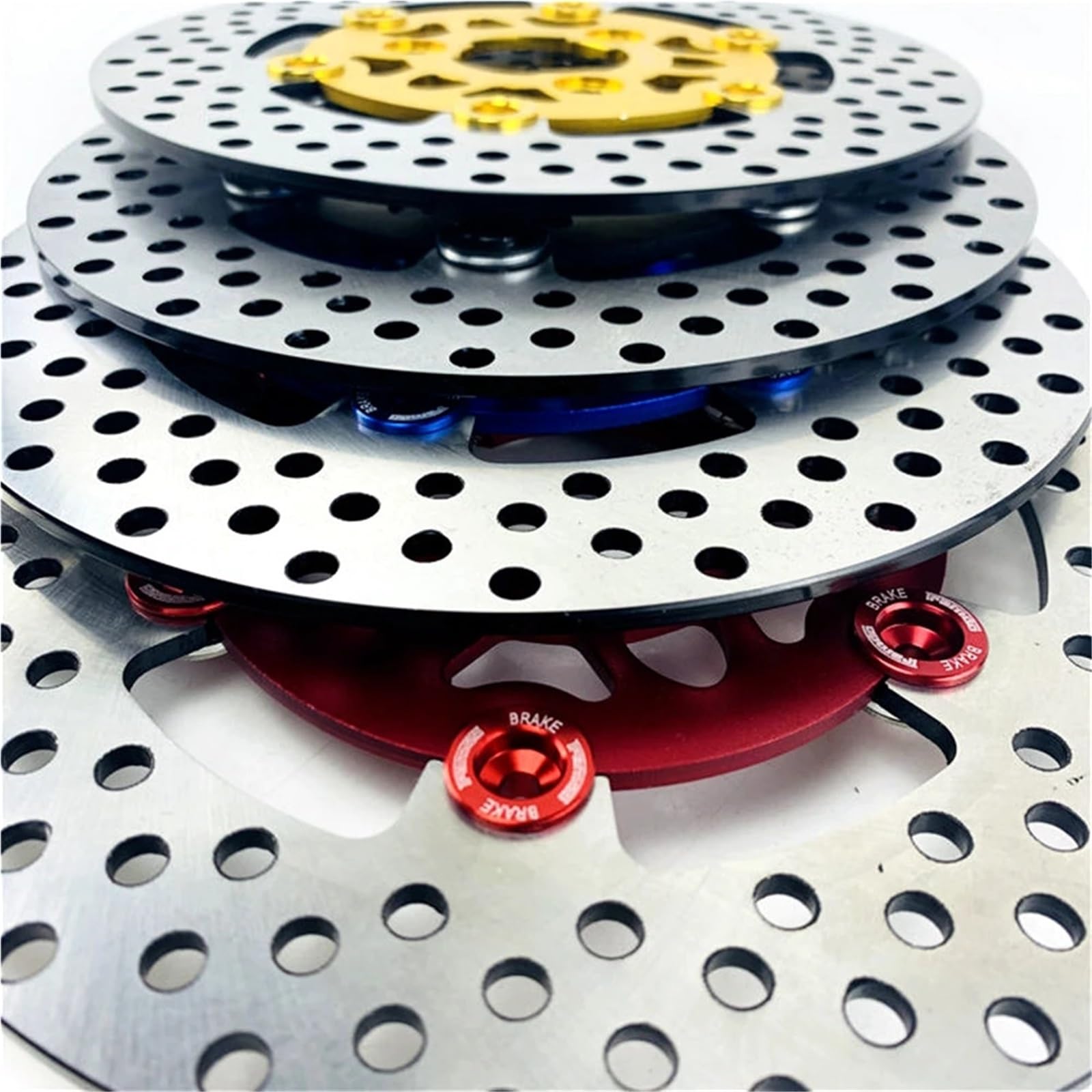 Disco Freno Flottante CNC A 3 Fori Da 220 Mm*57 Mm Adatto Per Honda, Adatto Per Yamaha Cygnus-Z Rsz Jog Force Niu Scooter Disco Freno Anteriore Moto(220mm Black)
