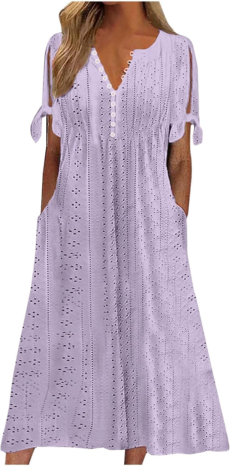 Maxi Long Dresses for Women 2025 Trendy Short Sleeve Lebanon Ubuy