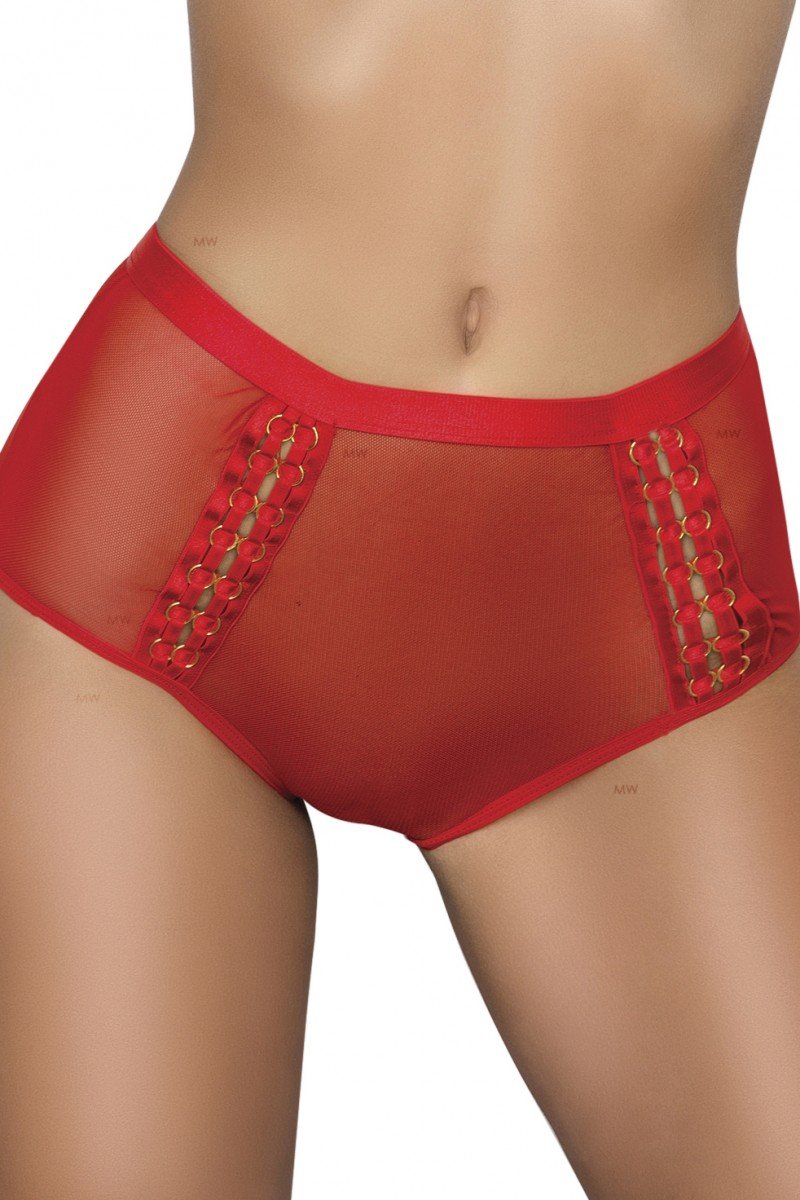 Red Gloria Knickers MeSeduce Gold and I Collection