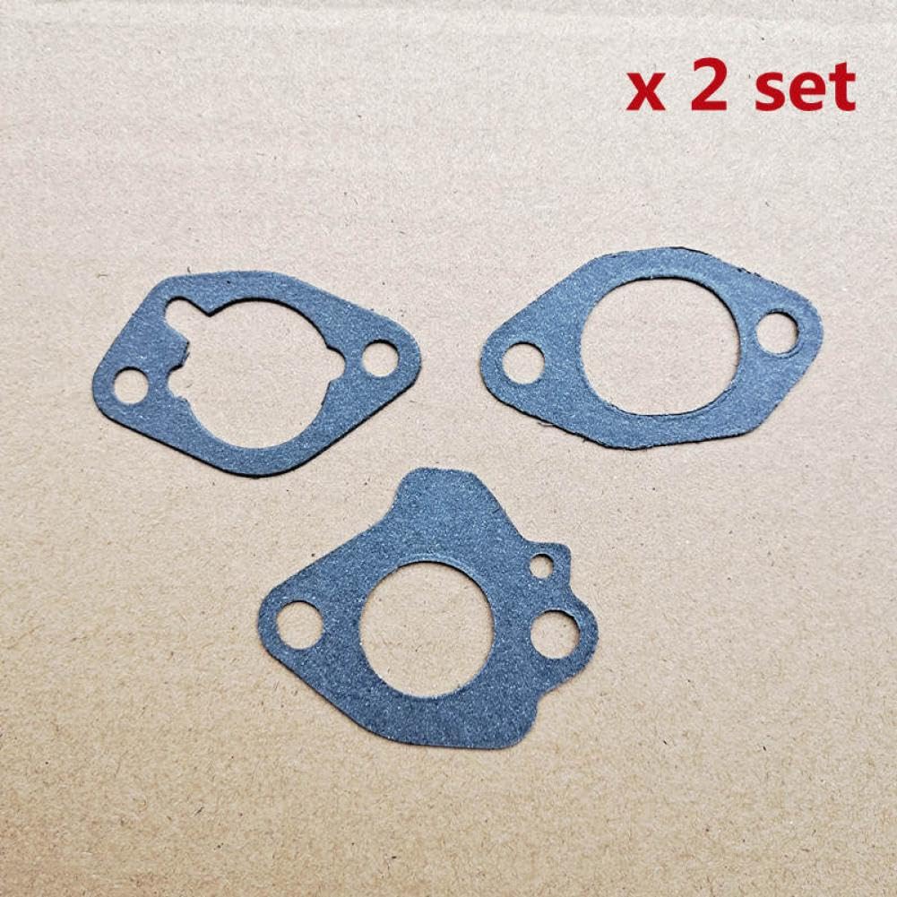 Set guarnizioni da 3 Pezzi per carburatore Pompa Acqua Motore EX17 EX21 Compatibile con EX17 EX21(2 X Gasket Kit)