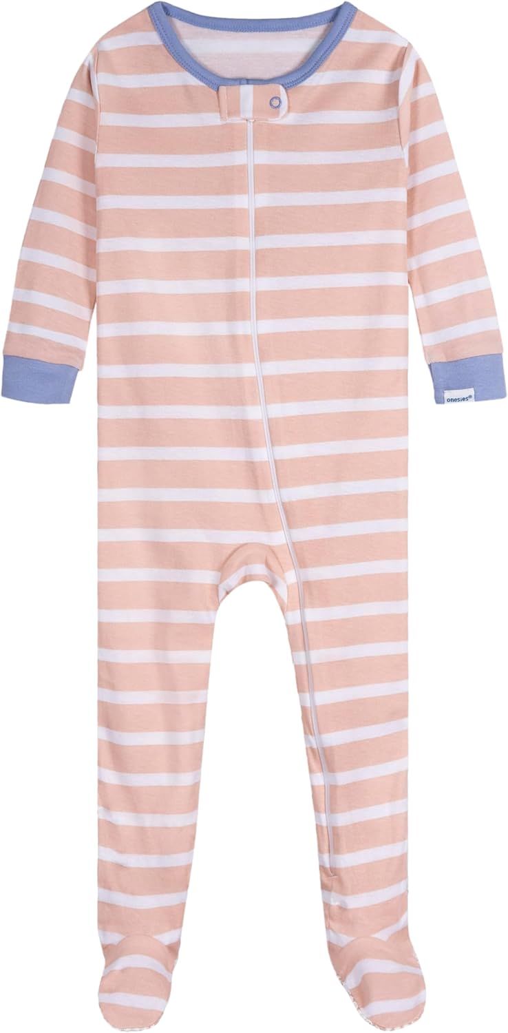 Onesies Brand baby-girls 4-pack Footed Pajamas - Image 3
