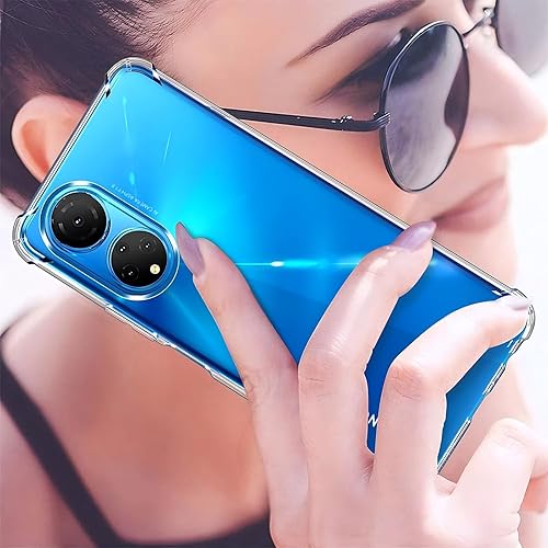 Miniatura 5 de Caso para Honor X7 Clear TPU Cuatro Esquinas Cubierta Protectora Transparente Suave Funda