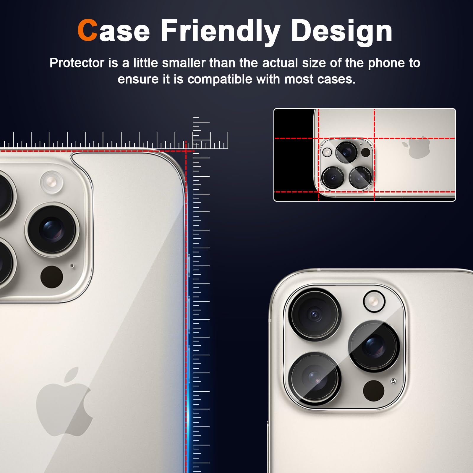 Vetro Temperato Per Fotocamera IPhone 16 – [2+2 Pezzi] Protezione Lente HD Anti Graffio