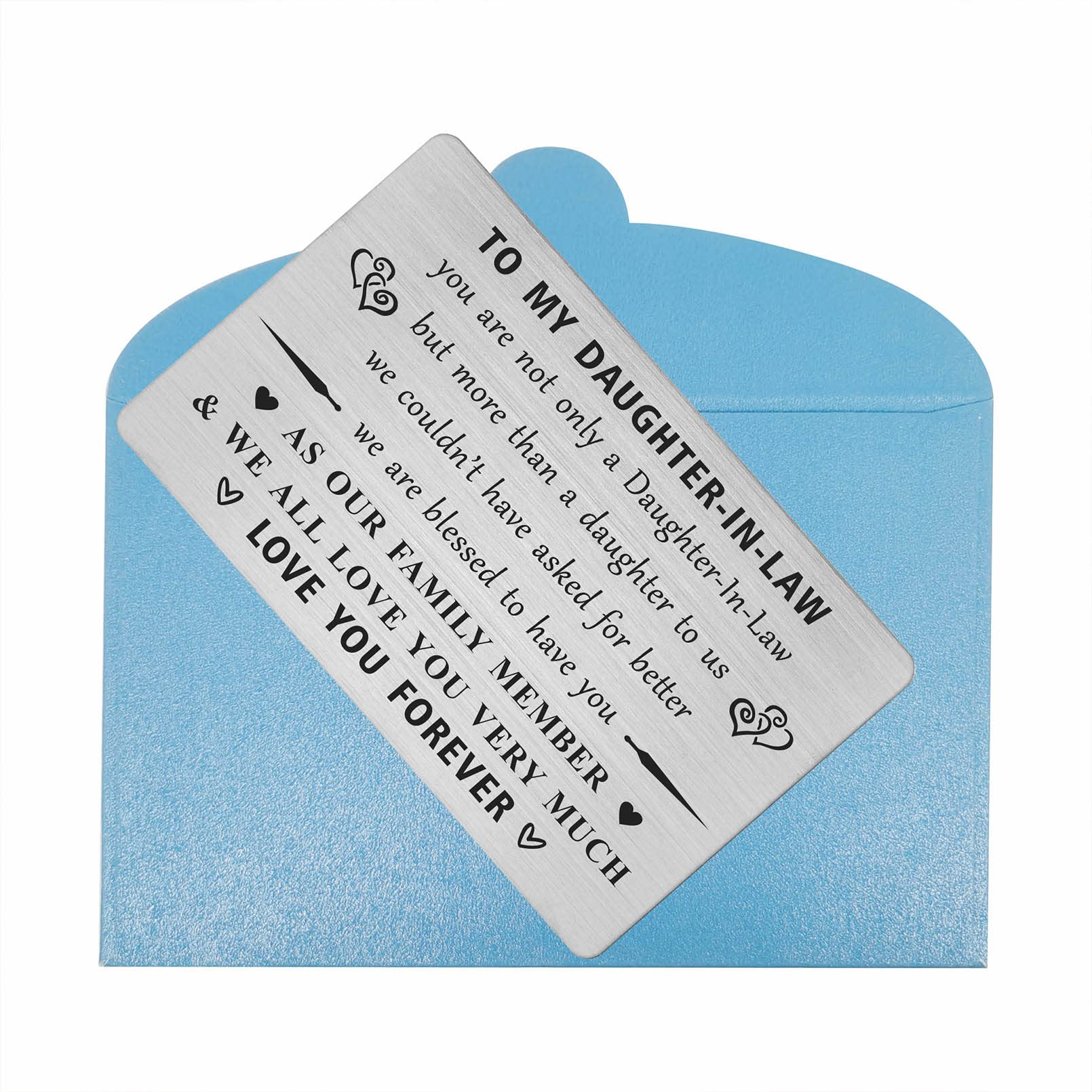 Biglietto Di Natale Personalizzato Per Figlia E Genero - Italia, image size:1610x1610