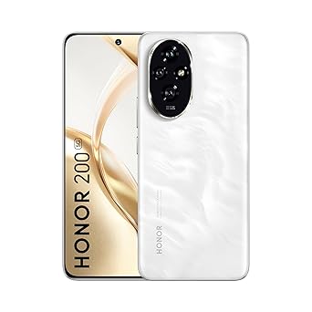 HONOR 200 5G (8GB+256GB, Moonlight White) – 50MP+50MP+12MP Triple Camera with Dual OIS | 50MP Selfie | Quad-Curved AMOLED Display | AI-Powered MagicOS 9.0 | Without Charger - image, photos