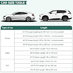 GUNHYI Car Cover Waterproof All Weather, 16-Layer Heavy Duty Full Exterior Cover with Vents, Spare Windproof Straps & Towel, Winter Snow/Ice/Rain Protection, Fit Coupe Ford Mustang, Chevrolet Camaro.