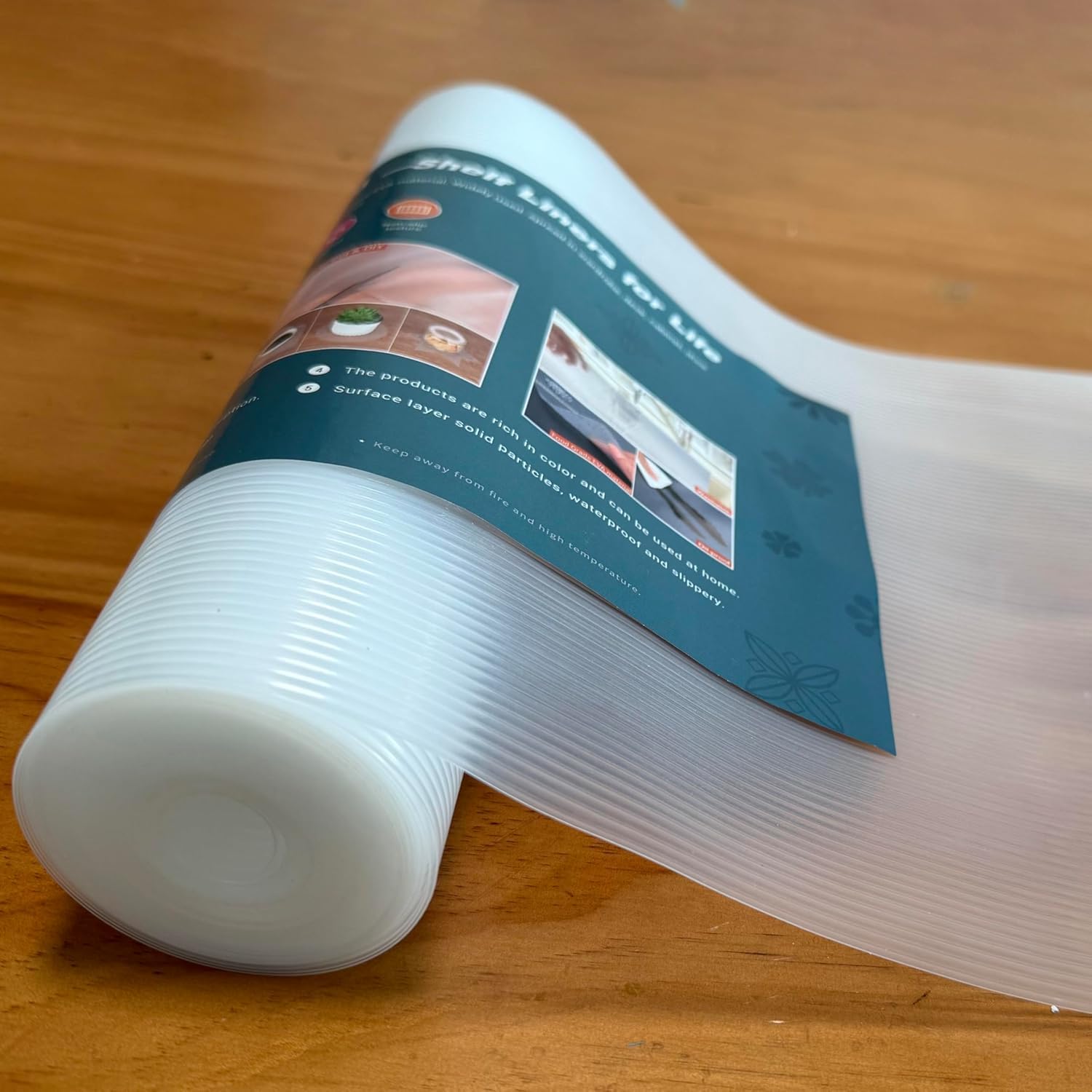 Non Adhesive Drawers Shelf Liner, 14 Inch x 24 FT Non-Slip Cabinet Liner, Washable Oil-Proof for Kitchen Cabinet, Shelves, Refrigerator, Storage,