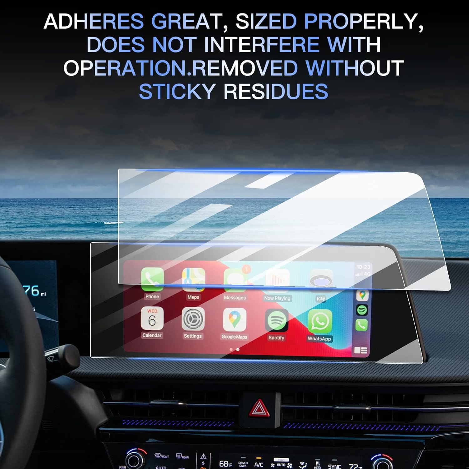 2022 2023 kai ev6 screen protector 2022 2023 kai ev6 accessories infotainment display screen protector tempered glass anti scratch navigation center c