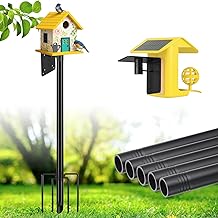 Heavy Duty Bird Feeder Pole - 103" Extra Tall Bird House Stand Outdoor, Anti-Tip Stakes & Stable Mount for Smart Camera Birdfeeder,Bluebird House, BirdBuddy, Birdfy