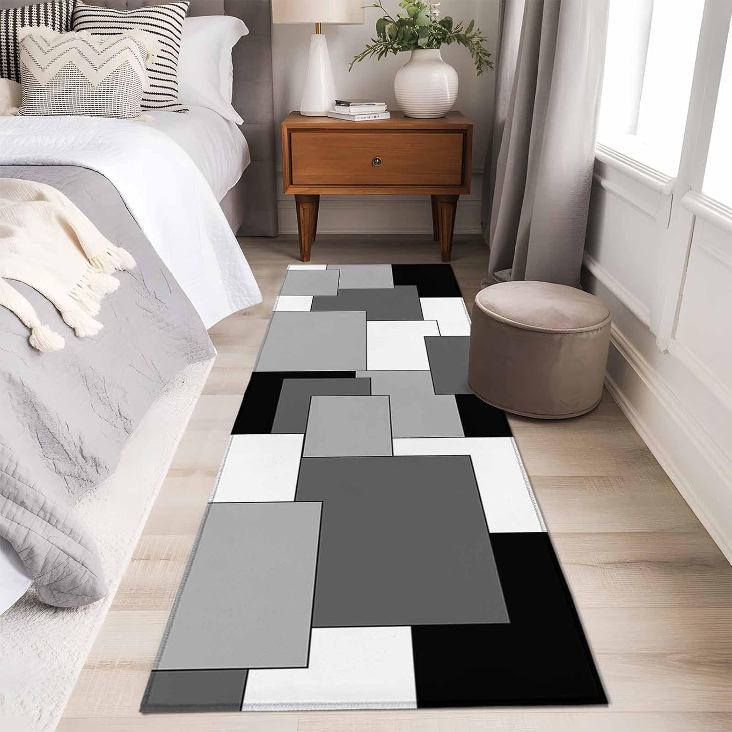 Grey Art Color Block Grid