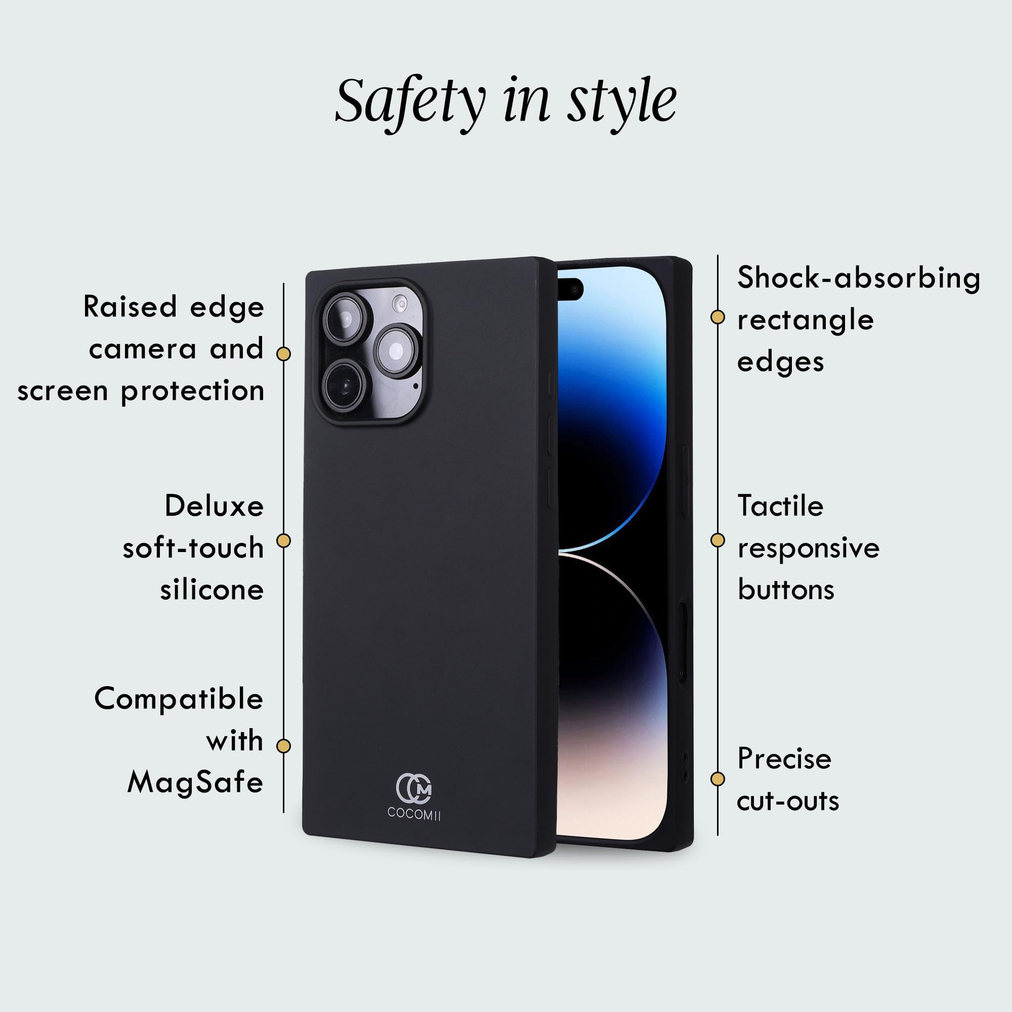 Cocomii - Rectangle Case Compatible With IPhone 16 - Compatible With MagSafe, Soft Touch Silicone, Microfiber Lining, Magnetic Phone Case For IPhone 16 6.1 Inch, Antique White - View #6